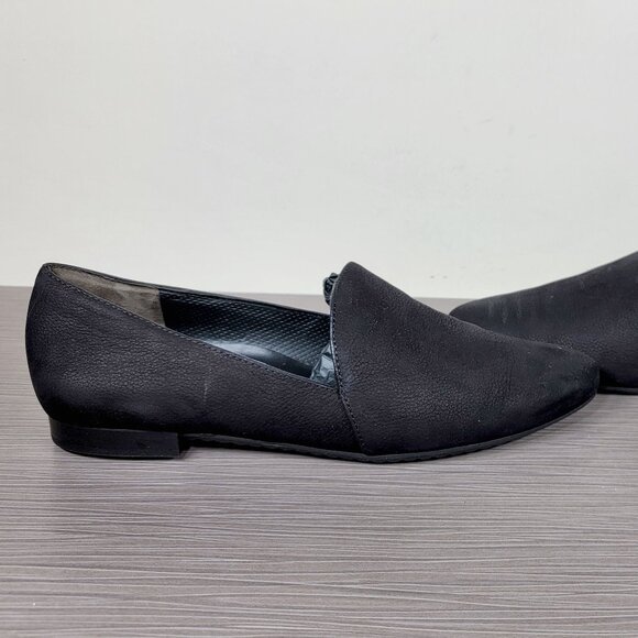 Paul Green Almond Toe Flat, Black Nubuck, Womens Size 7.5 US / 5 UK - Picture 7 of 13